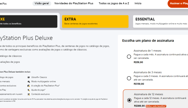Ps Plus - Novos Preços
