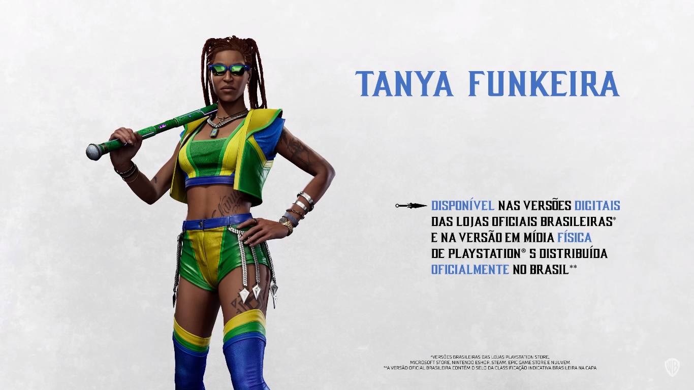 Tanya Funkeira Chega ao Mortal Kombat 1 para PS5 com Exclusividade no Brasil