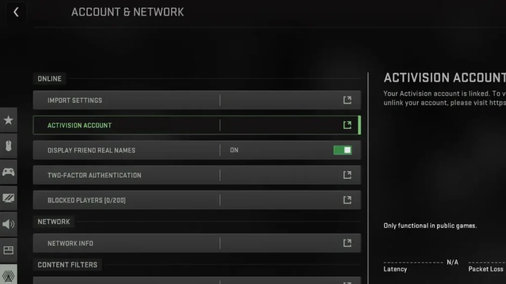 Ativando o crossplay em Modern Warfare 3