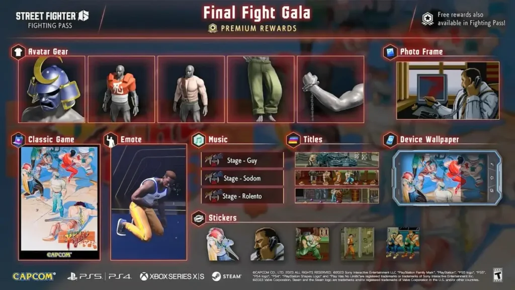 Final Fight Gala Fighting Pass