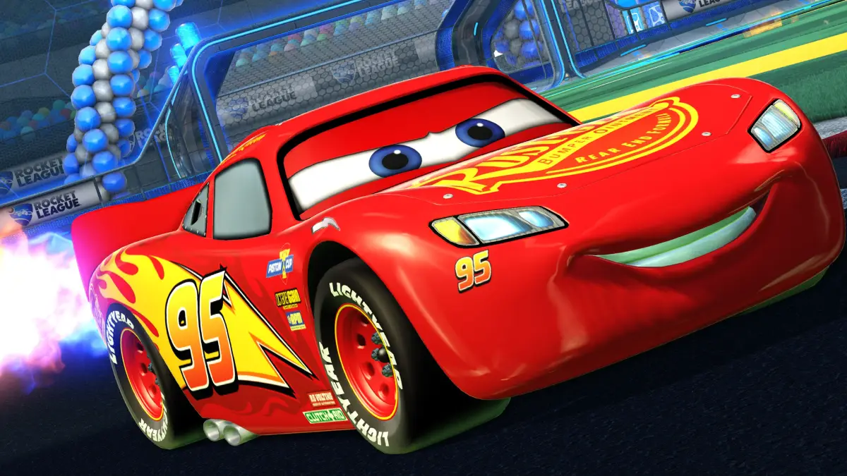 Relâmpago McQueen Acelera para o Rocket League com um Toque de