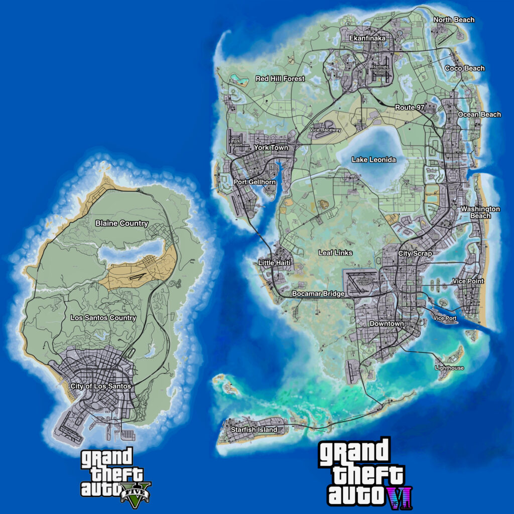 GTA 6: vazamento revela 7 novas cidades, Vice City maior, novos veículos e  mais