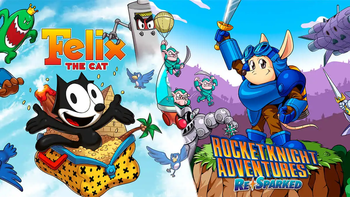 Konami revive clássicos: Coleções de Felix the Cat e Rocket Knight Adventures a caminho