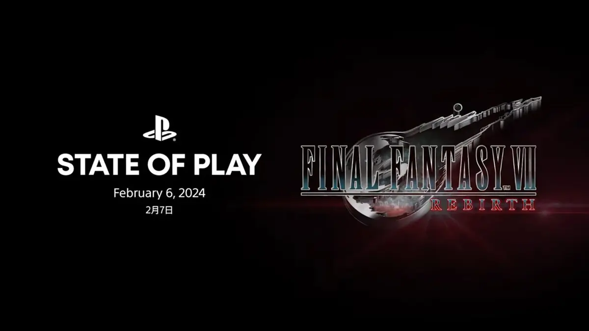 Sony anuncia State of Play focado em Final Fantasy VII Rebirth para 6 de Fevereiro