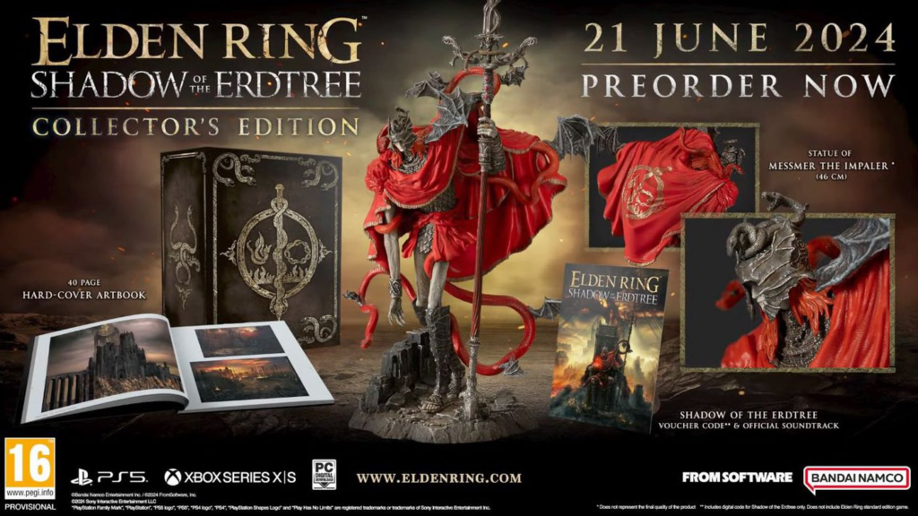 Descubra a nova edição de colecionador da DLC de Elden Ring! Itens exclusivos e figura colecionável esperam por você. Confira agora!