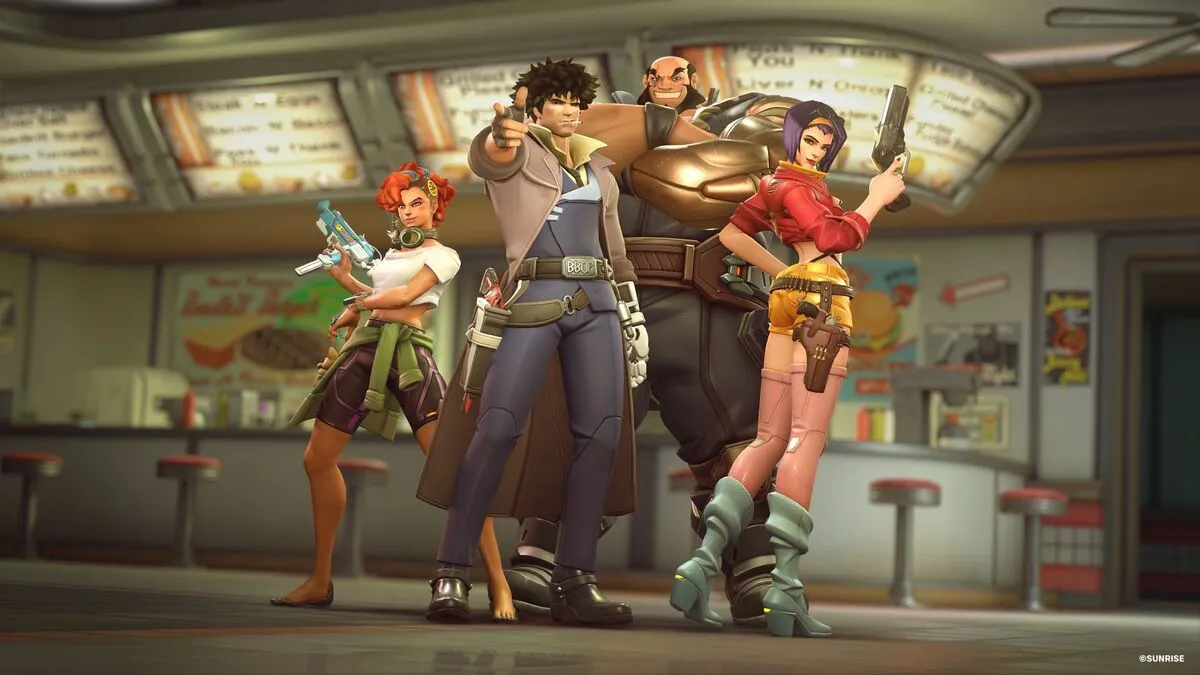 Overwatch 2 vai ter crossover com Cowboy Bebop