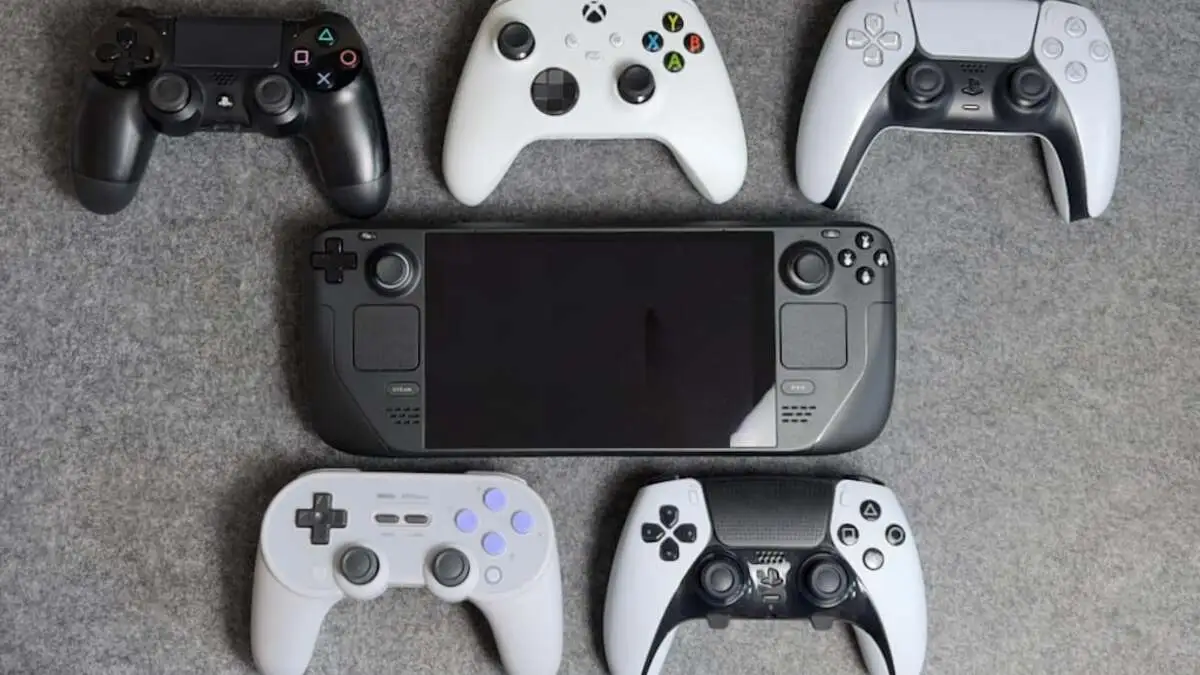 Os melhores controles pra jogar no Steam Deck