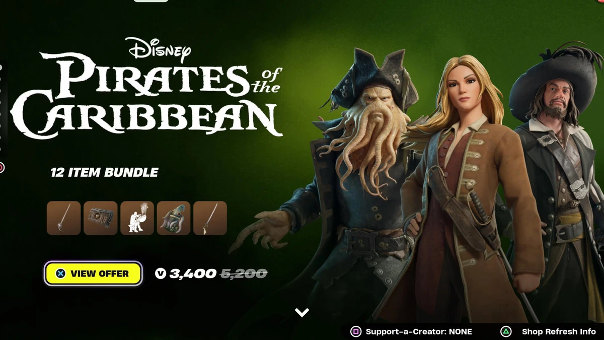 Fortnite – Como conseguir as skins de Piratas do Caribe