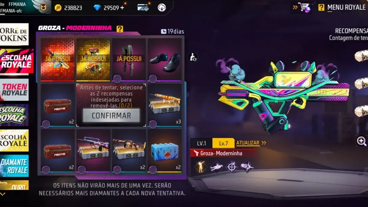 Free Fire – Como conseguir Parafal – Ciclone Lendário