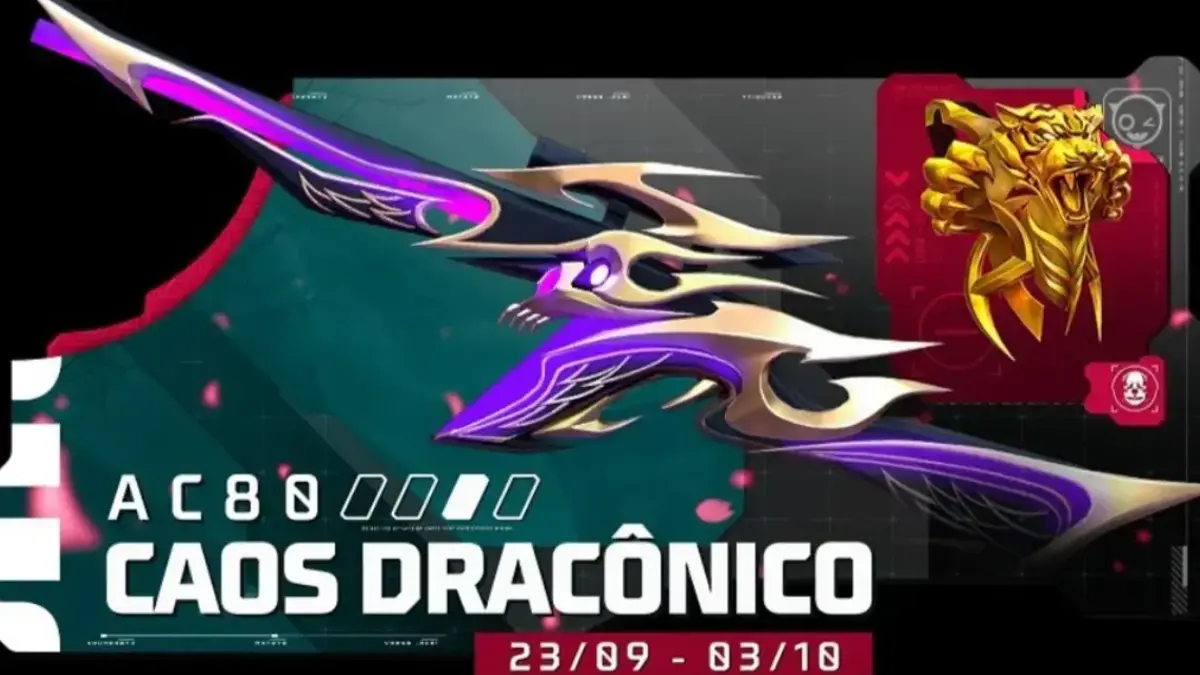 Free Fire – Saiba como conseguir o AC80 Caos Dracrônico