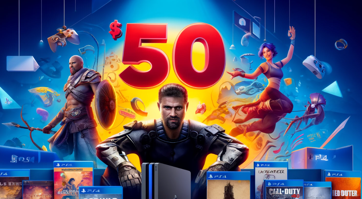 Jogos incríveis por até R$ 50 para PS4 e PS5! Não perca essas ofertas imperdíveis. Aproveite agora e renove sua coleção!