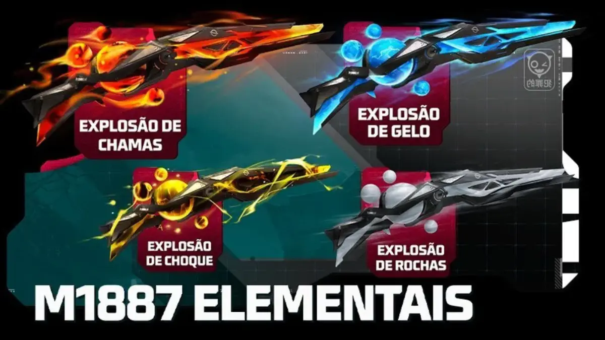 Free Fire – Saiba como conseguir os M1887 Elementais
