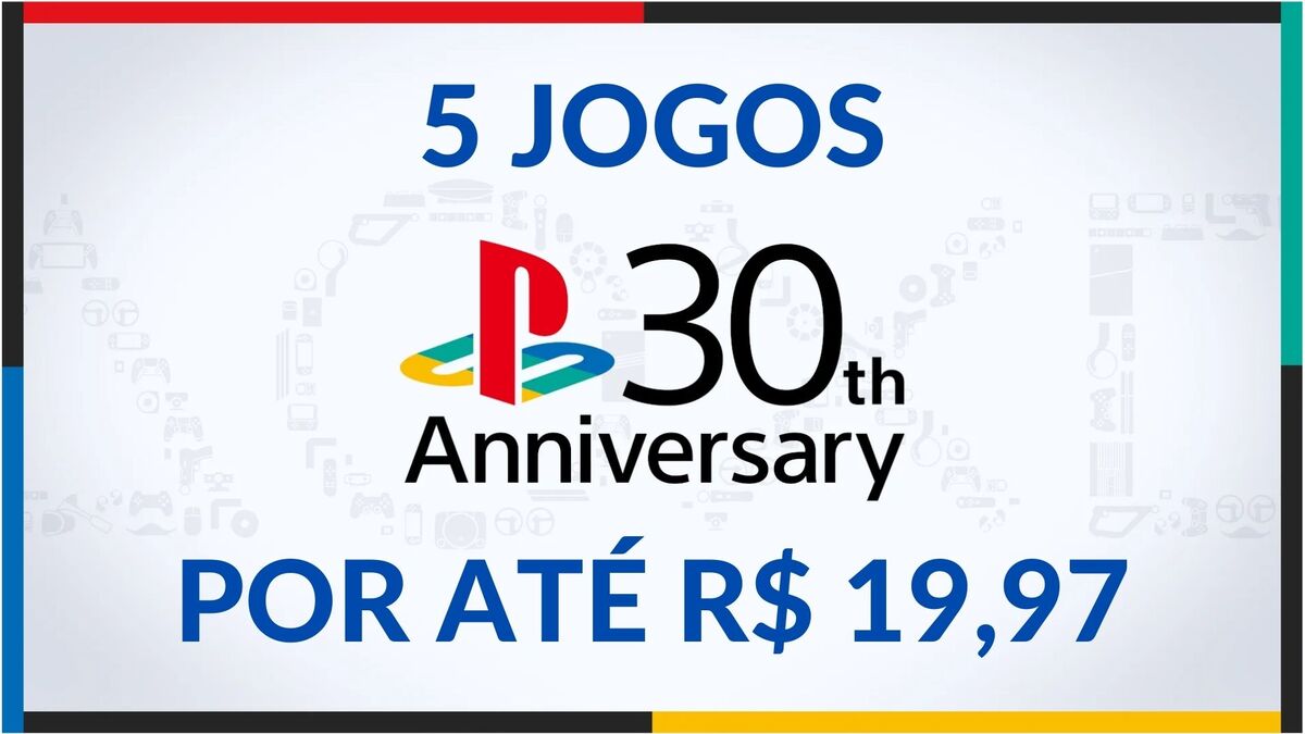 Descubra 5 jogos icônicos por menos de R$ 20! Celebre os 30 anos do PlayStation. Clique aqui e aproveite essas ofertas incríveis agora!