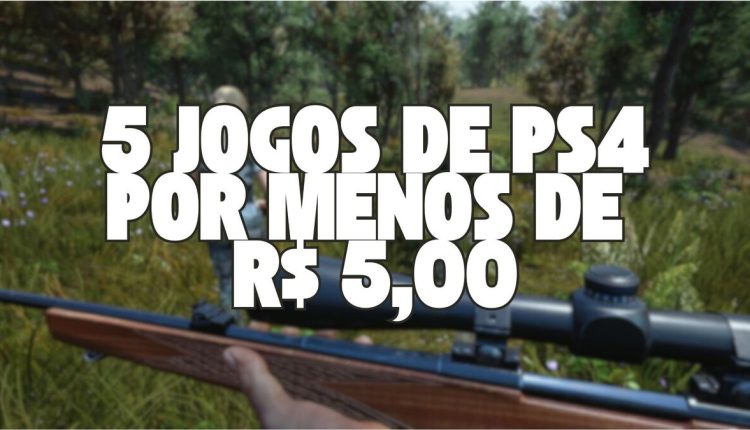 Aproveite agora! 5 jogos de PS4 por menos de R$ 5,00 na PS Store. Amplie sua coleção com ofertas imperdíveis. Clique e descubra mais!