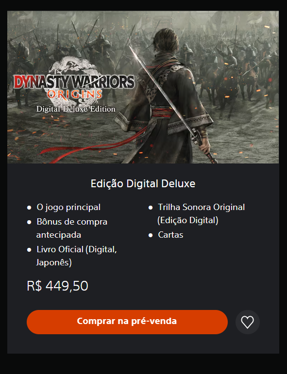 Descubra tudo sobre as edições de Dynasty Warriors: Origins! Escolha a sua e mergulhe na história épica dos Três Reinos. Saiba mais!