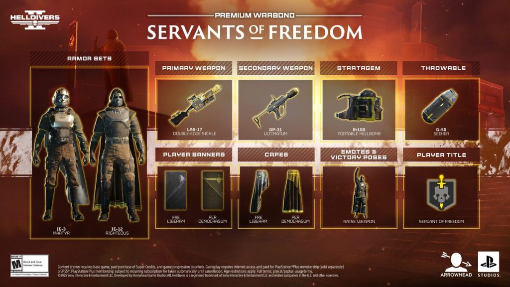 Helldivers 2: Servants of Freedom Warbond