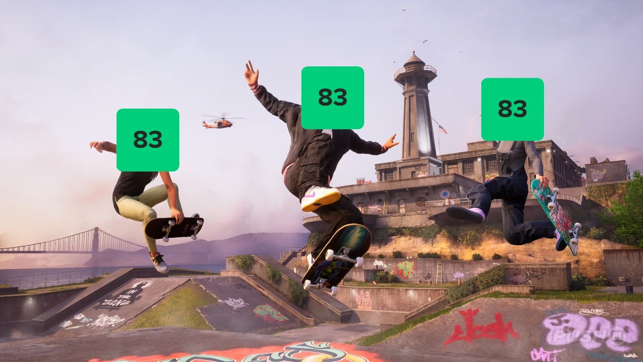 Avaliações de Tony Hawk’s Pro Skater 3 e 4 para PS5 desmentem céticos
