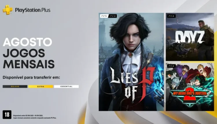 PS Plus de agosto recebe Lies of P e mais; saiba quando resgatar