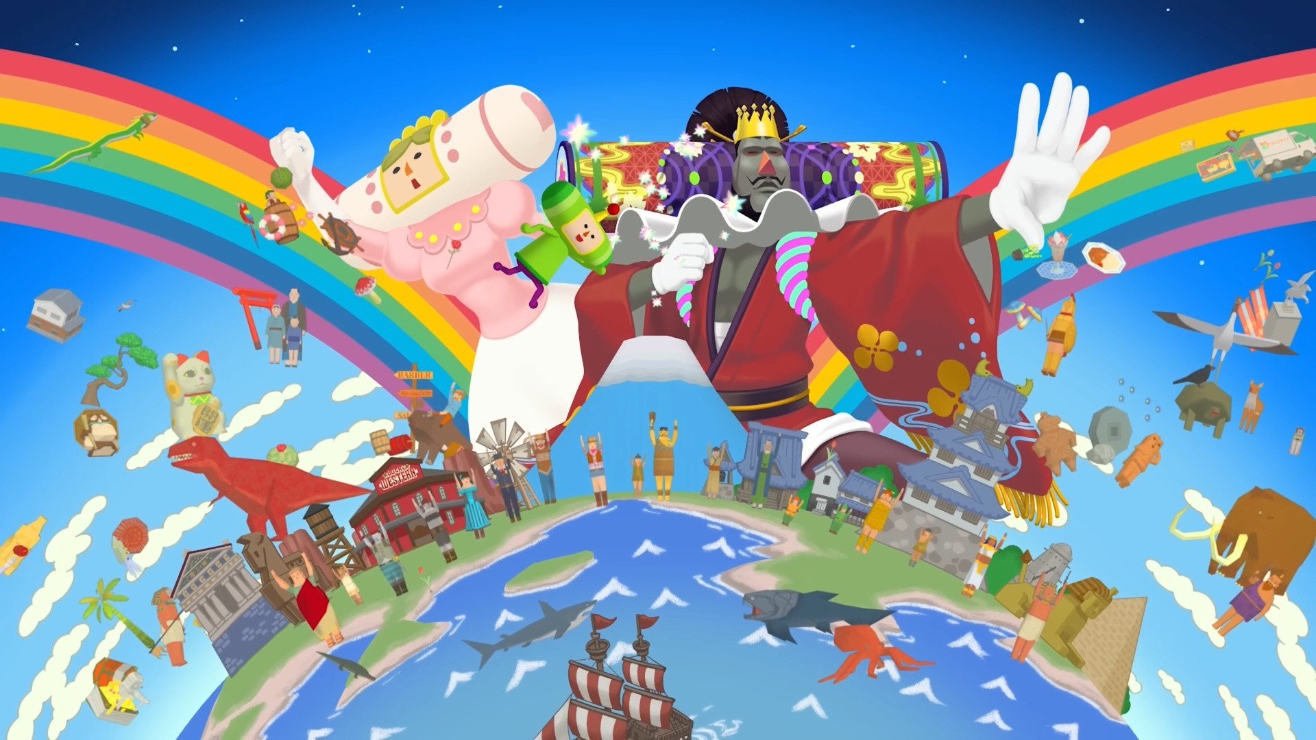 A abertura de Once Upon a Katamari é pura alegria e diversão