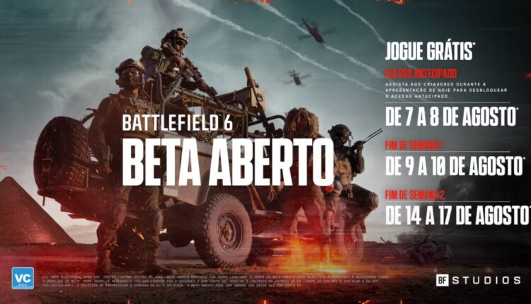 Battlefield 6: como jogar grátis antecipadamente nas sessões beta