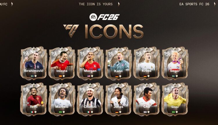EA Sports FC 26 revela nova classe de Ídolos com Marcelo, Sissi e Zlatan Ibrahimović