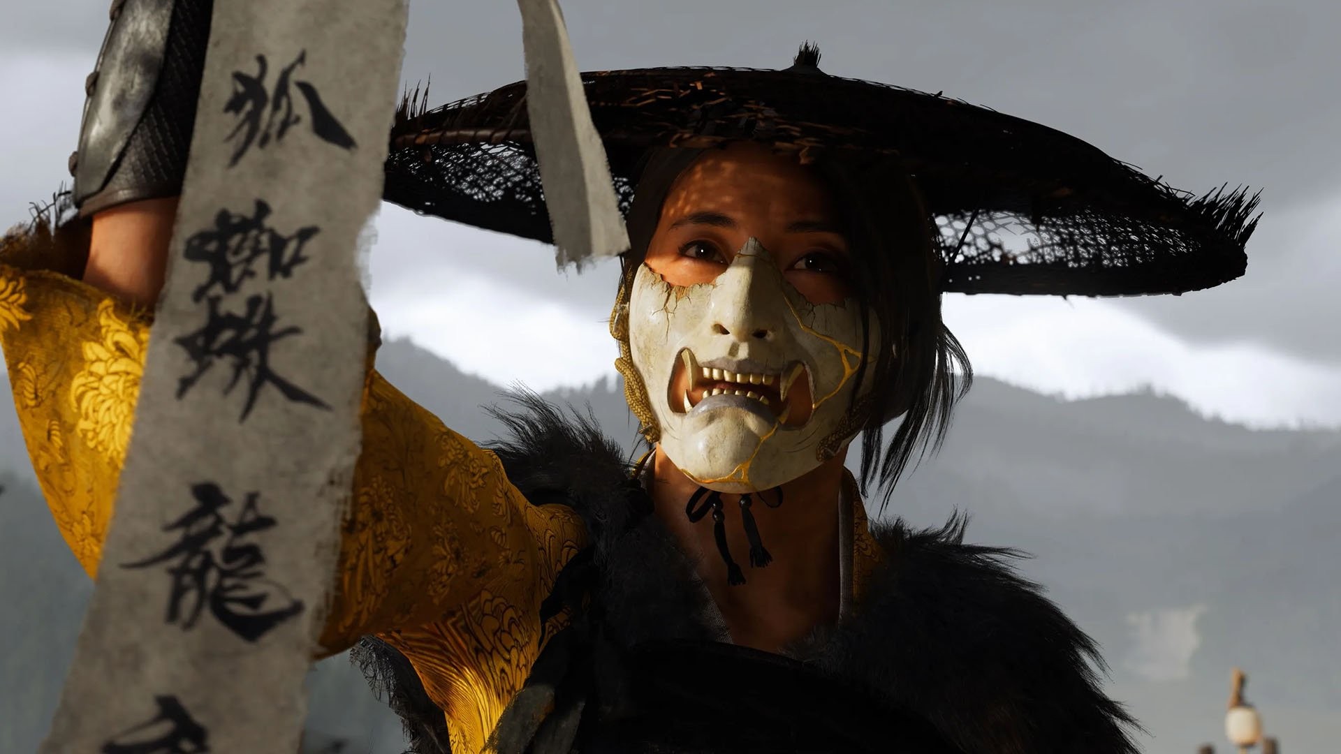 Novo gameplay de Ghost of Yotei no PS5 destaca arma kusarigama