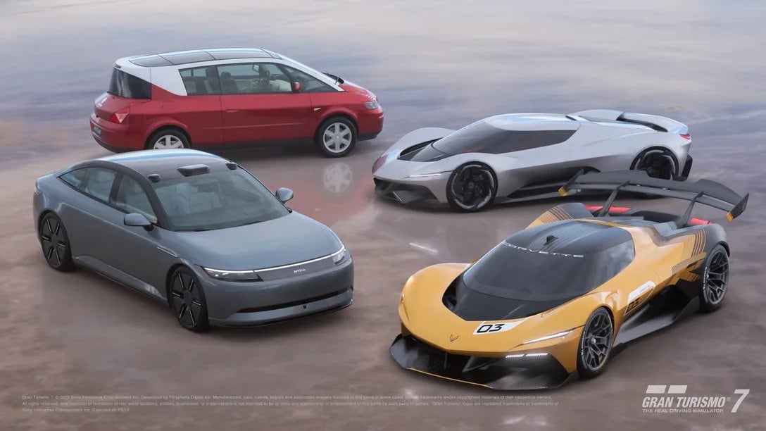 Novos carros conceito marcam atualização 1.62 de Gran Turismo 7