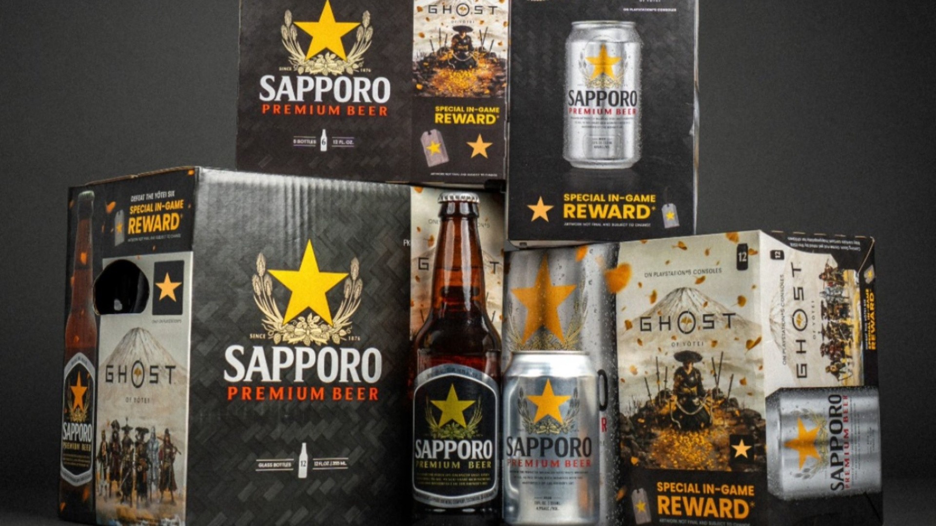 Adicione o logo da Sapporo Beer ao arsenal de Atsu em Ghost of Yotei