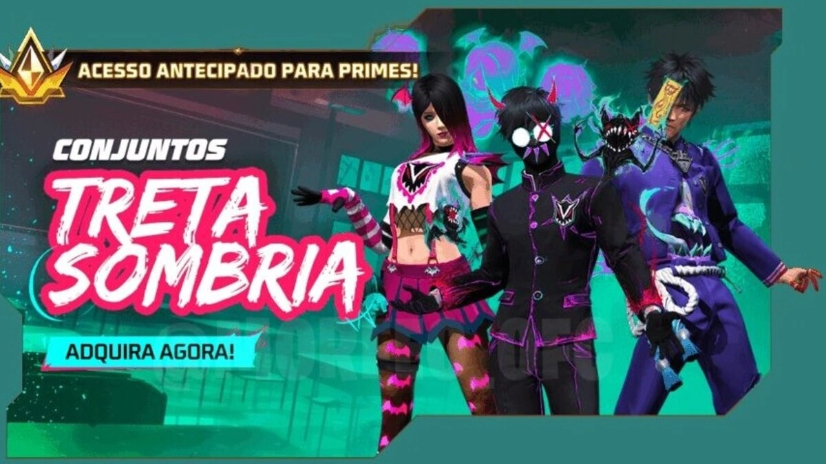 Free Fire – Consiga os Conjuntos Espírito Sombrio, Criatura Sombria e Torcida Sombria