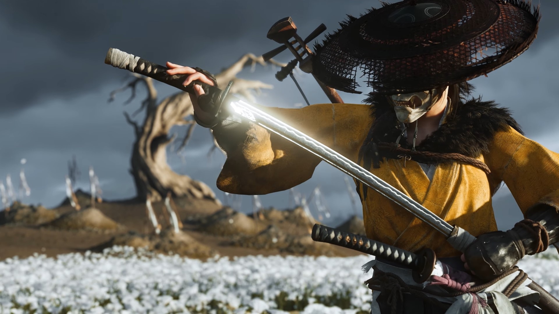 Gameplay recente de Ghost of Yotei destaca o brutal Odachi