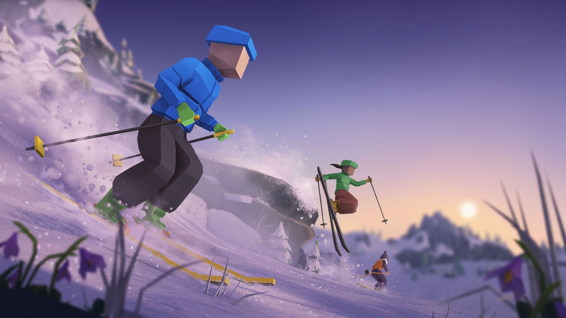 Aventura de esqui lonely mountains: snow riders confirmada para ps5