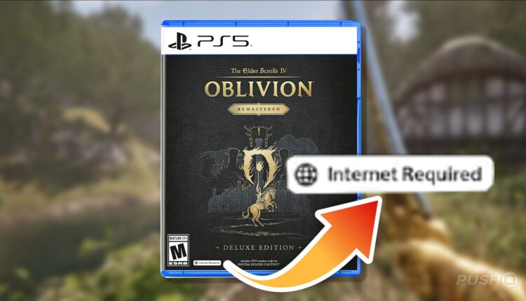Oblivion Remastered's Anticipated Physical PS5 Release Will Require the Internet