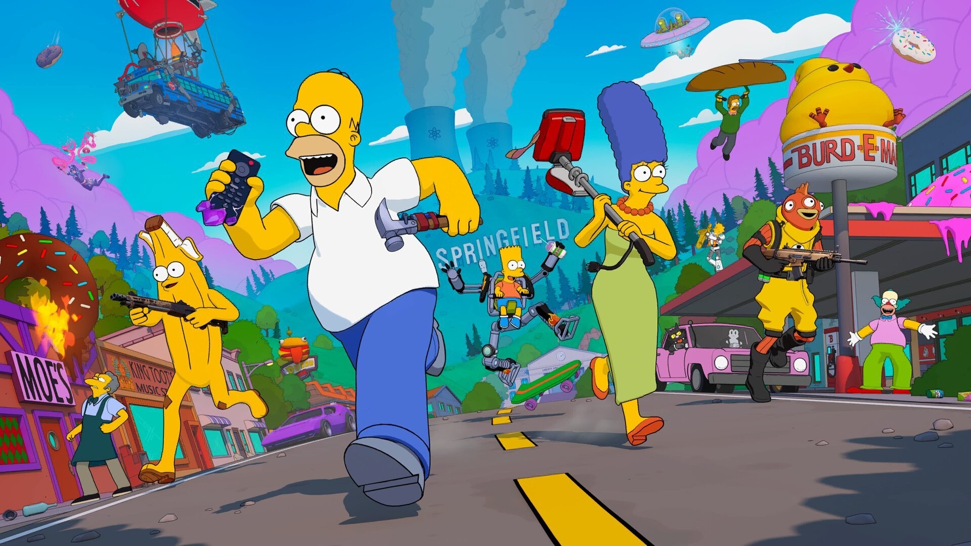 A nova temporada de Os Simpsons em Fortnite quebra recordes