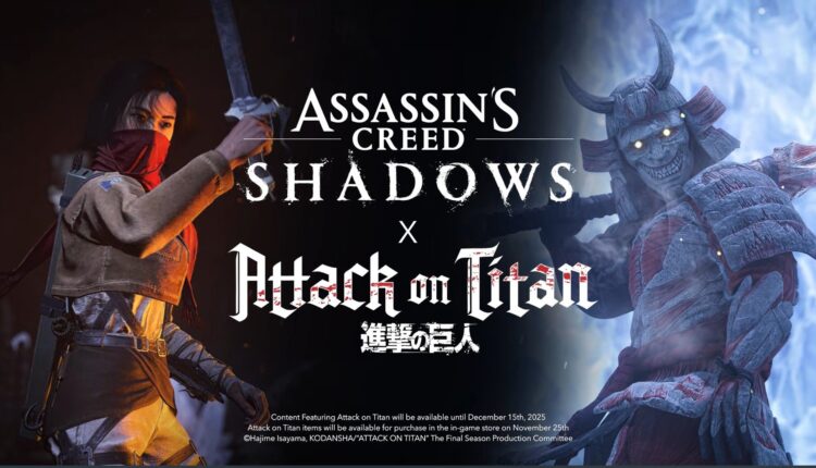 Assassin's Creed Shadows Confirms Free Attack on Titan Crossover Quest for a Limited Time
