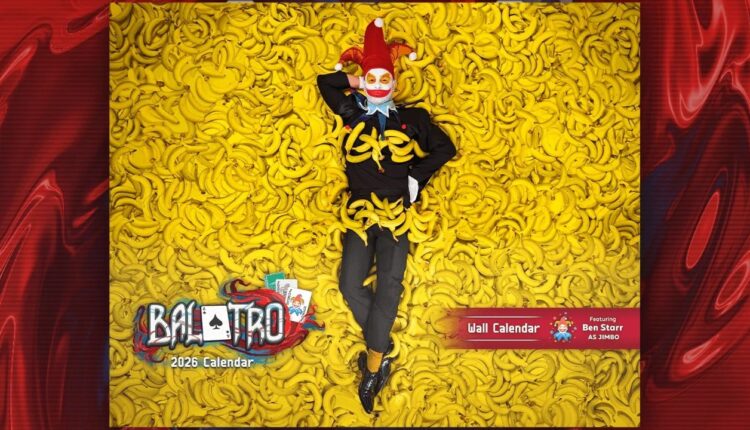 Random: Balatro's Brilliant Charity Calendar Is About as Silly as Gaming Merch Gets