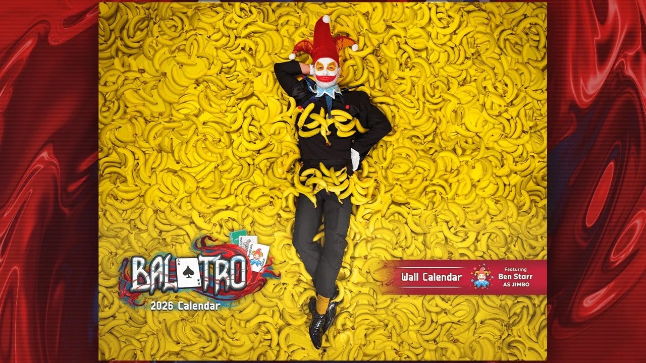Random: Balatro's Brilliant Charity Calendar Is About as Silly as Gaming Merch Gets
