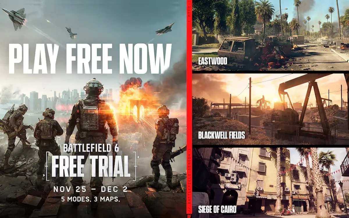 Battlefield 6 será grátis por uma semana; descubra os modos e mapas