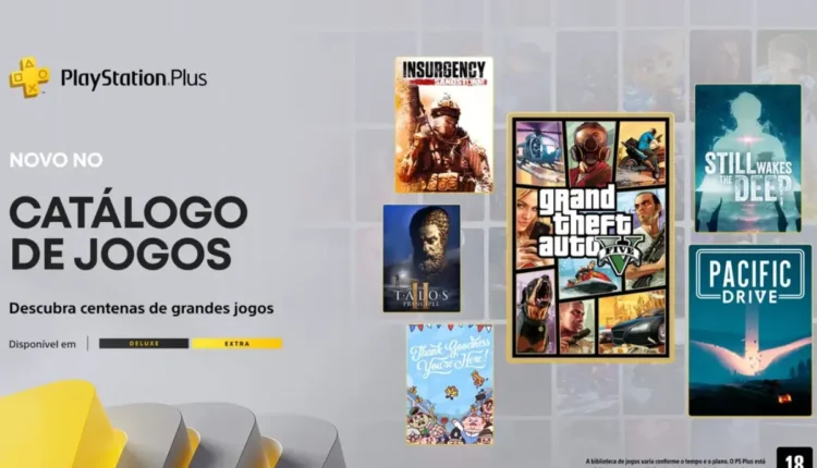 PS Plus Extra e Deluxe de novembro recebe GTA V e mais jogos