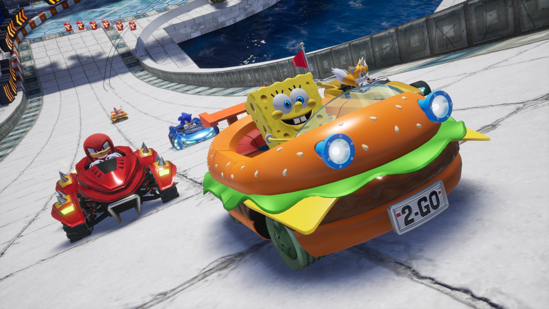 Sonic Racing: CrossWorlds com DLC do Bob Esponja disponível