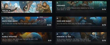 Cartão de Chamada 'Reeled In' e emblemas de Prestígio