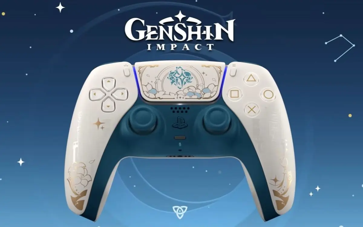 Controle do PS5 tem edição especial de Genshin Impact