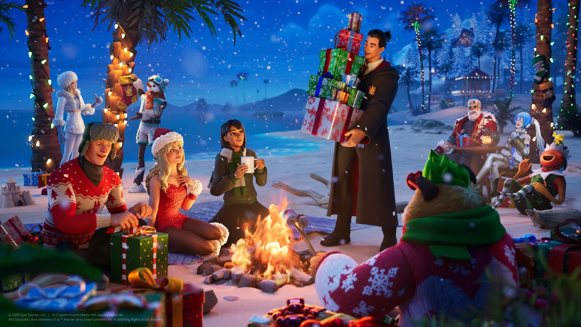 Não esqueça de resgatar seus presentes diários do Winterfest no Fortnite