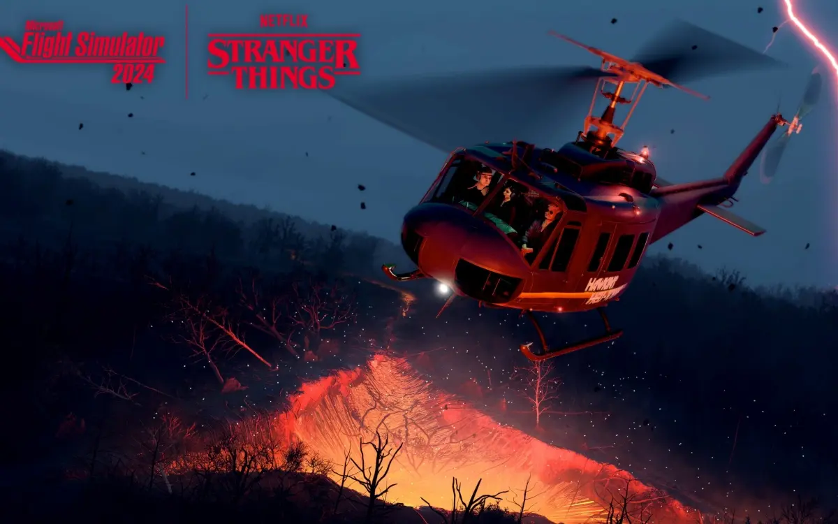 Stranger Things é adicionado ao Microsoft Flight Simulator 2024