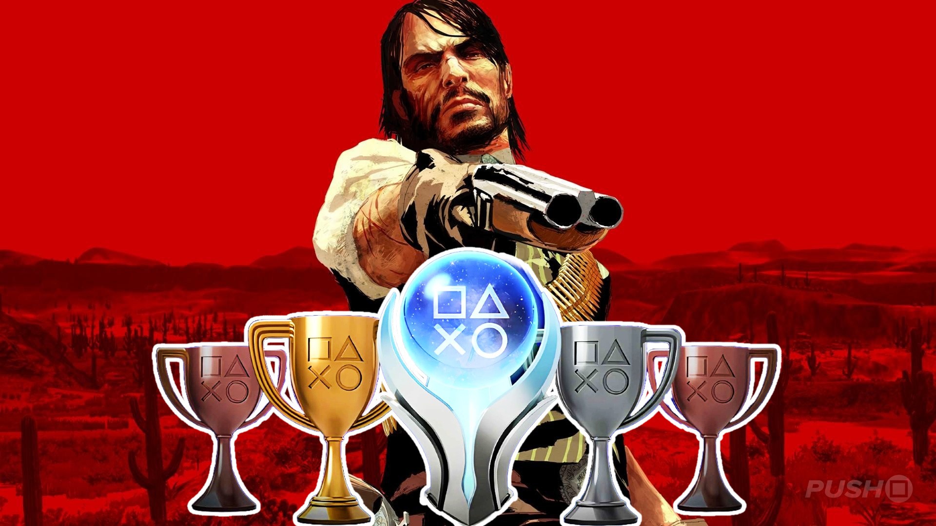 Troféus de Red Dead Redemption no PS5 iguais ao PS4, fácil platina