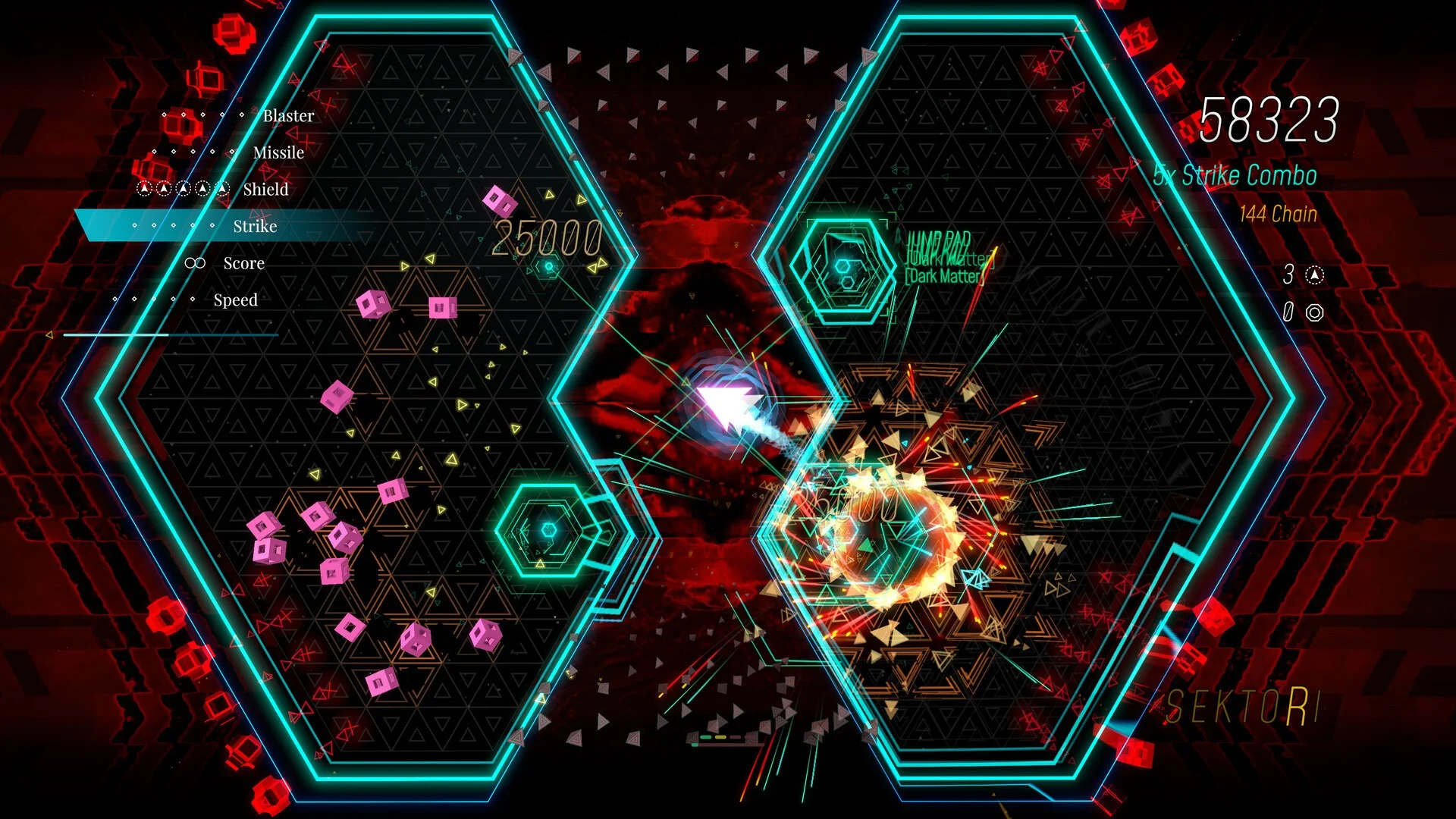 por que não jogamos sektori, um shooter arcade incrível?