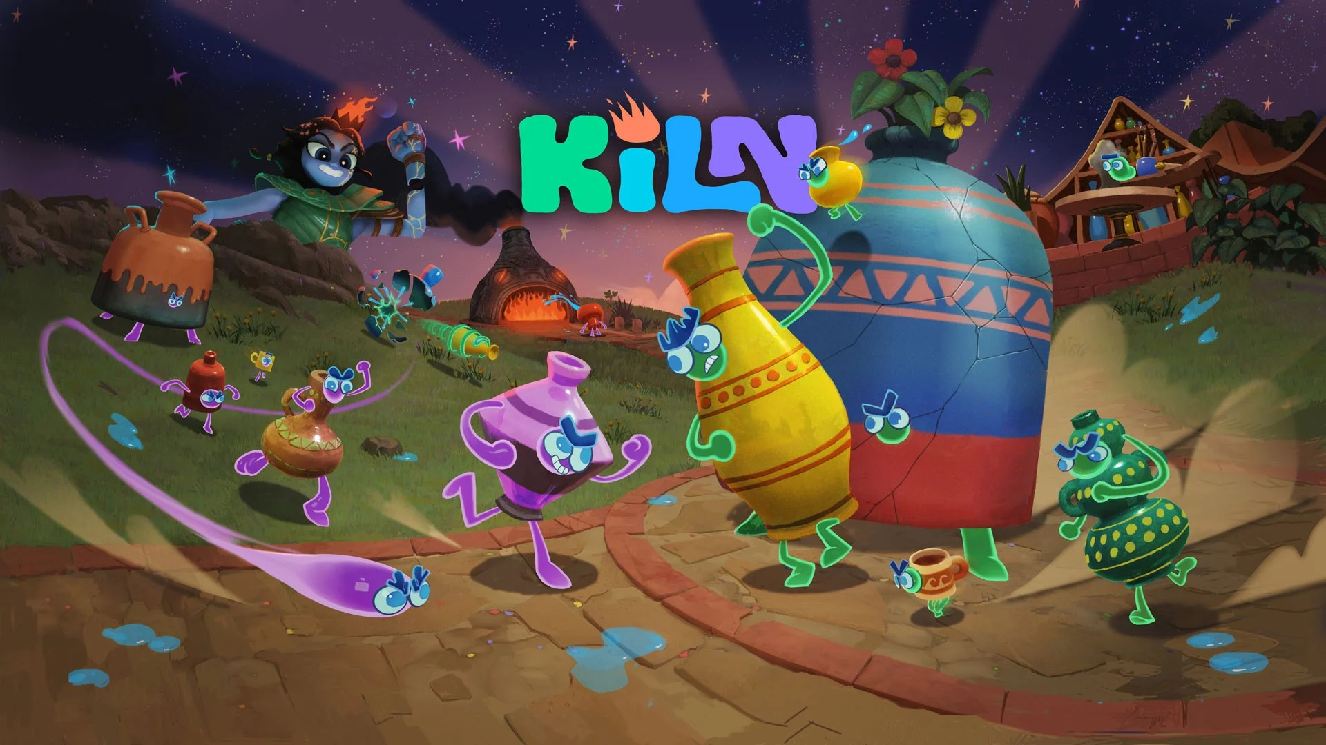 Kiln é um jogo de luta em festa de cerâmica da Double Fine para PS5 em 2026