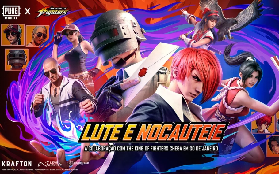 PUBG Mobile terá collab com The King of Fighters