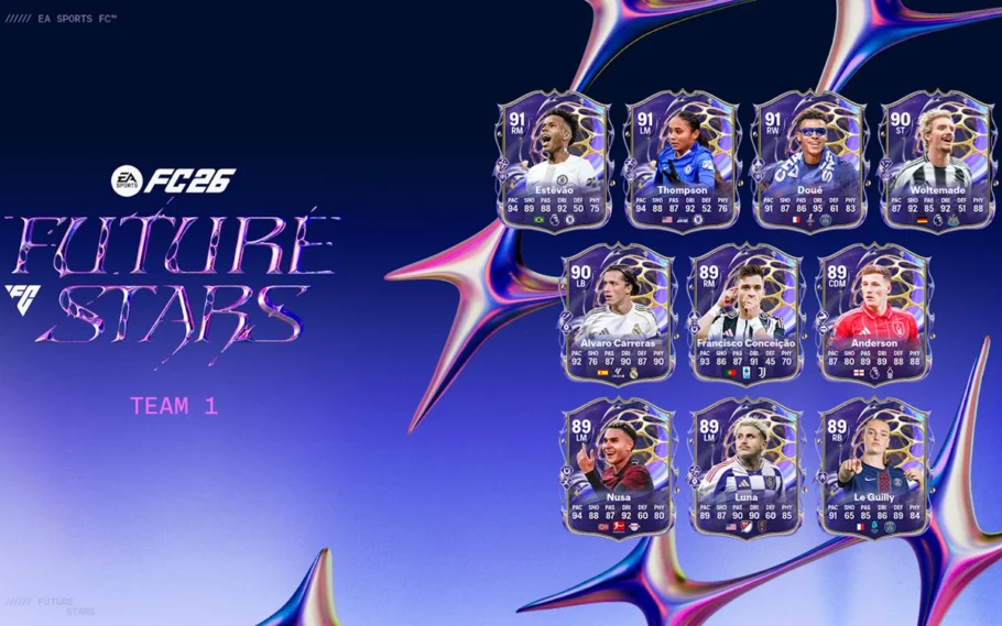 EA Sports FC 26 apresenta novos talentos na equipe 2 de craques