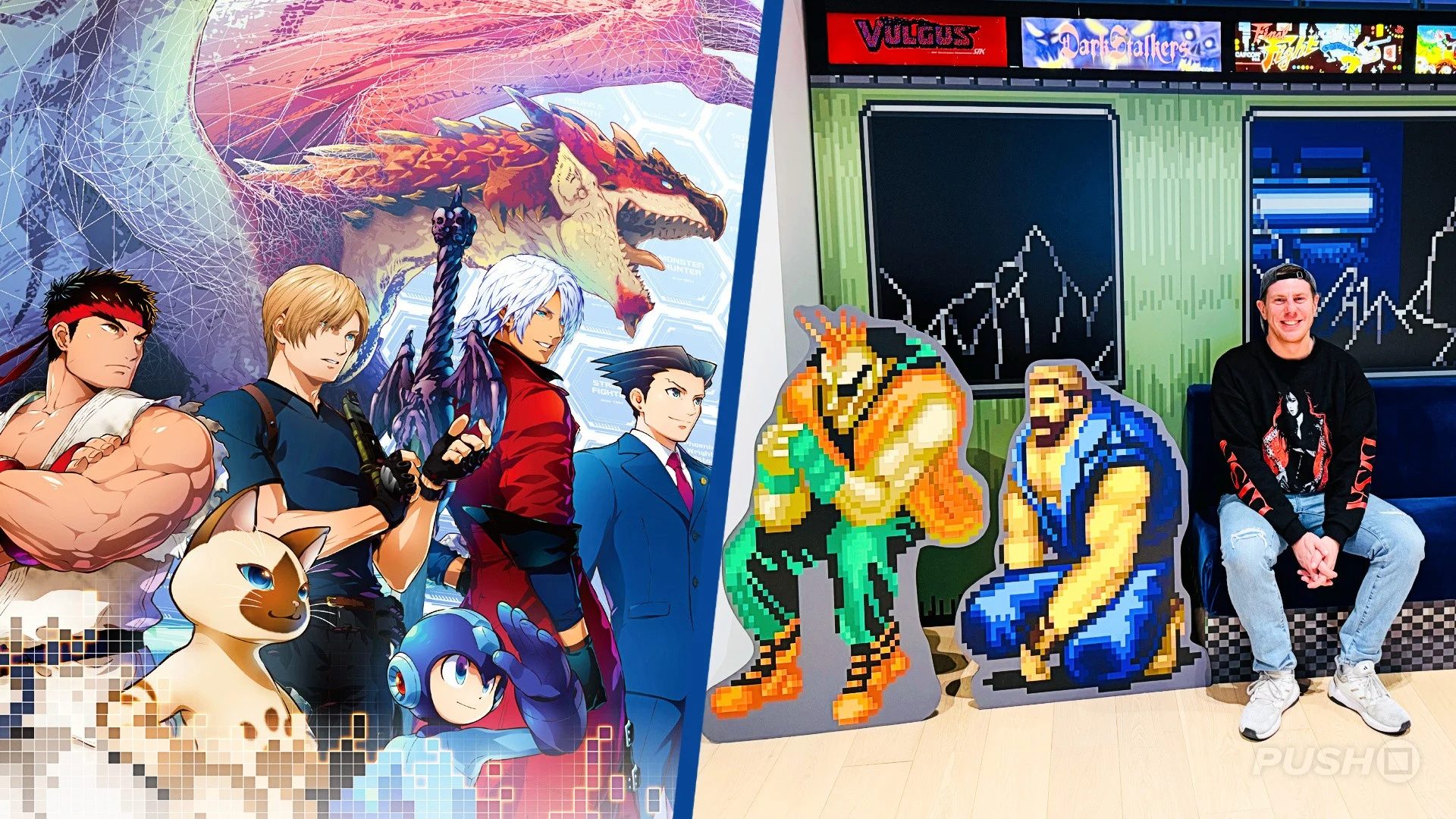 Exposição de arte da Capcom em Tóquio celebra o mundo dos games