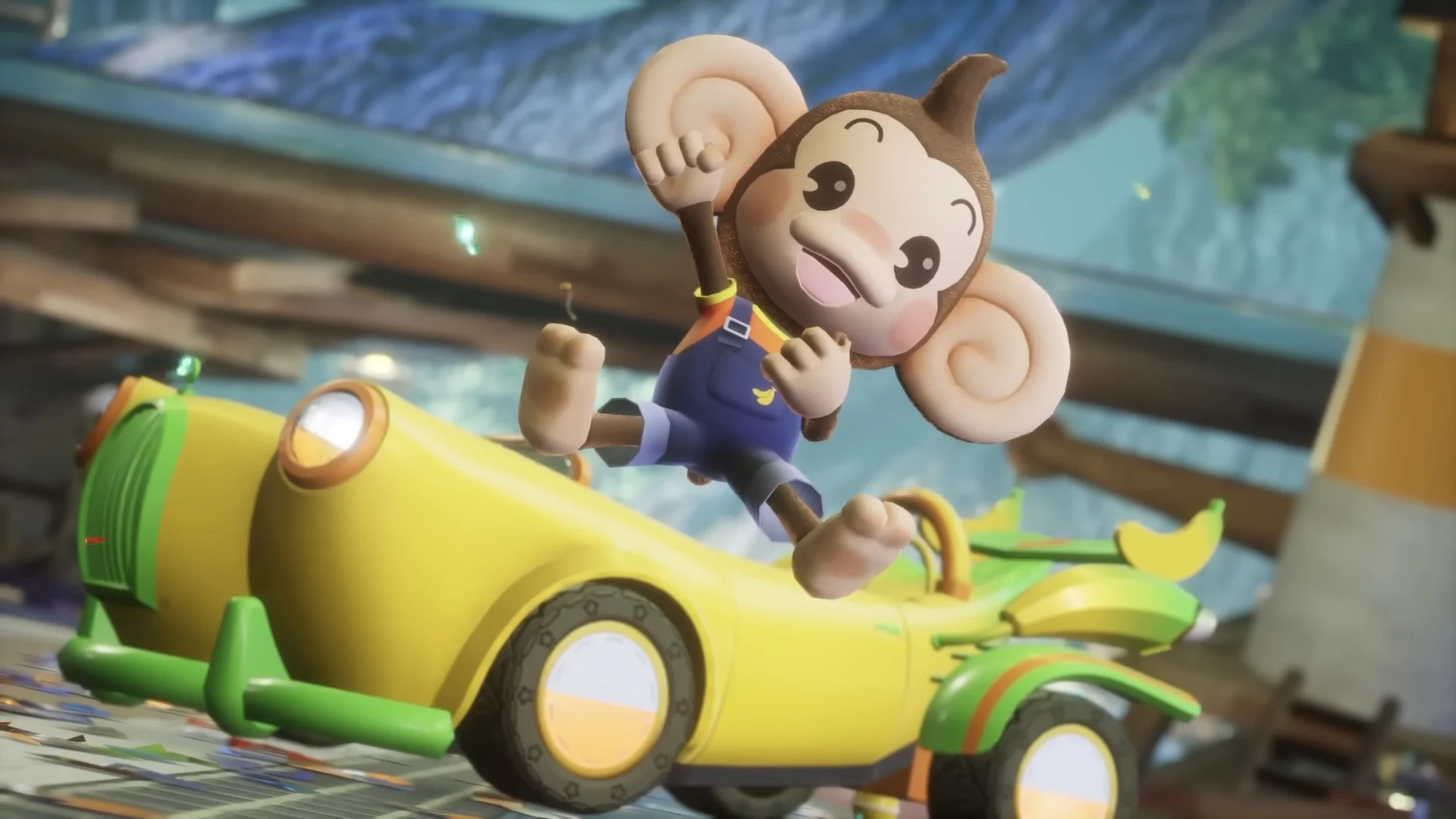 Sonic Racing: CrossWorlds ganha conteúdo de Super Monkey Ball hoje